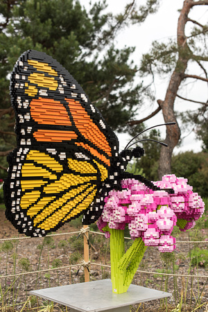 Monarch Butterfly on Milkweed | Nature Connects: Art with LEGO Bricks