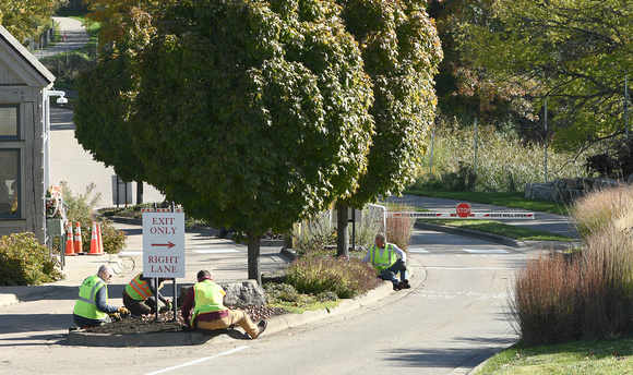 2023 Staff and Volunteers Planting Tulip Bulbs