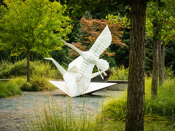 Flight of Folds Origami Sculpture
