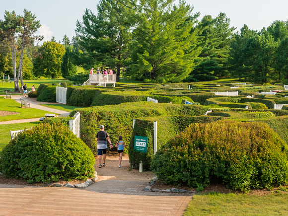 Entering the Maze Garden