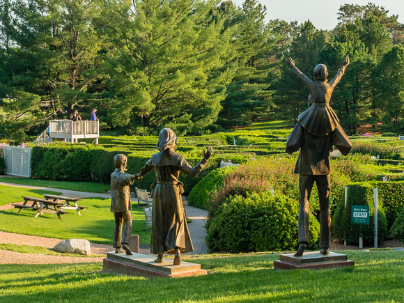 Late Spring evening at the Maze Garden