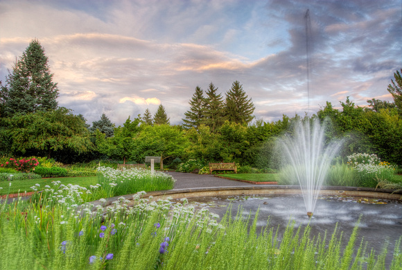 Stormy Evening Perennial Fountain 2