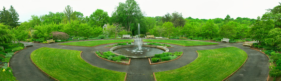 Spring Perennial Garden Pano