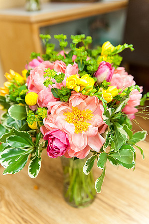 Hand-tied Peony Bouquet