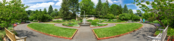 Summer Perennial Garden Pano