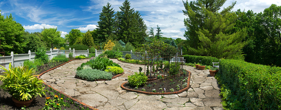 Kitchen Herb Garden Pano