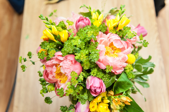 Hand-tied Peony Bouquet